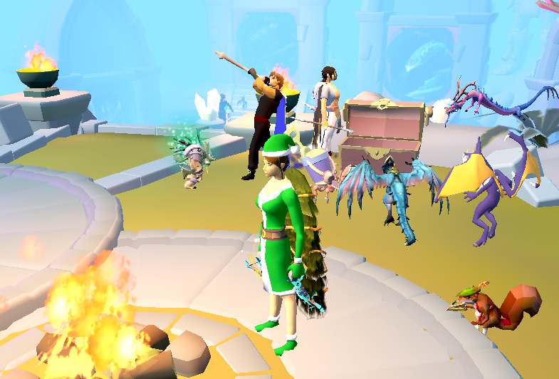 Wars Retreat near fire and bank chest