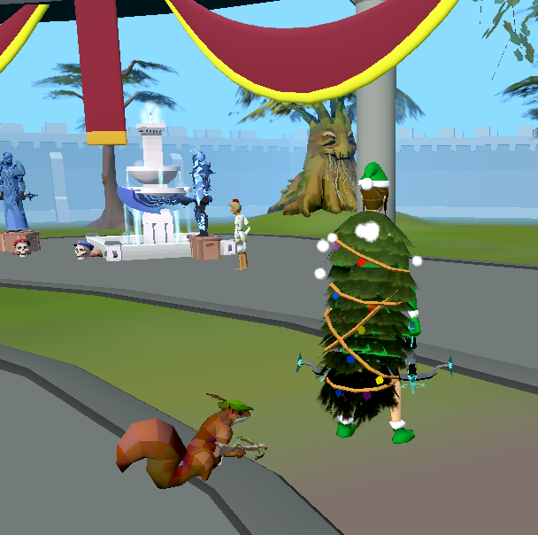 Sparky squirrel at Grand Exchange in Varrock