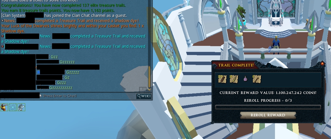 shadow dye from an elite clue on Runescape